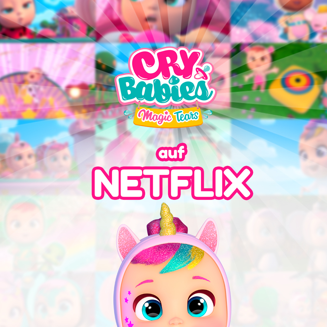 IMC Toys baut Streaming-Optionen weiter aus: Cry Babies Magic Tears startet auf Netflix. 