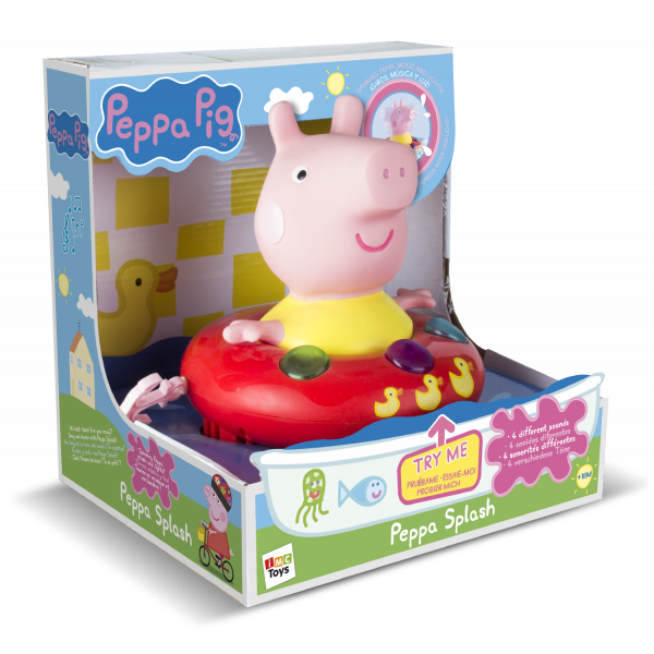 baño con luces y sonidos Splash Peppa Pig IMC Toys 360167 