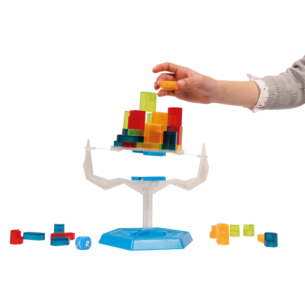 Jeu de stratégie et d’habileté pour Enfants de Jeu de Construction d’Une Tour avec des pièces sur Une Base Flottante et instable par Effet de gravité Fun Play Gravity Tower 6 Ans 