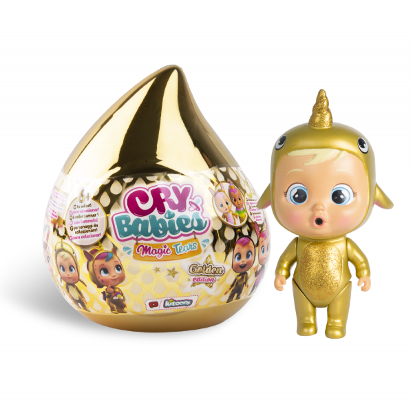 Cry Babies Magic Tears Music Metallic Gold Edition Baby Figure Included